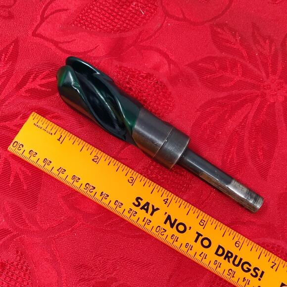 1 In. x 6" HSS Drill Bit 1/2" Reduced Shank Black USA - Picture 1 of 6